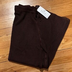 Gottex Brown Mesh Swim Coverup